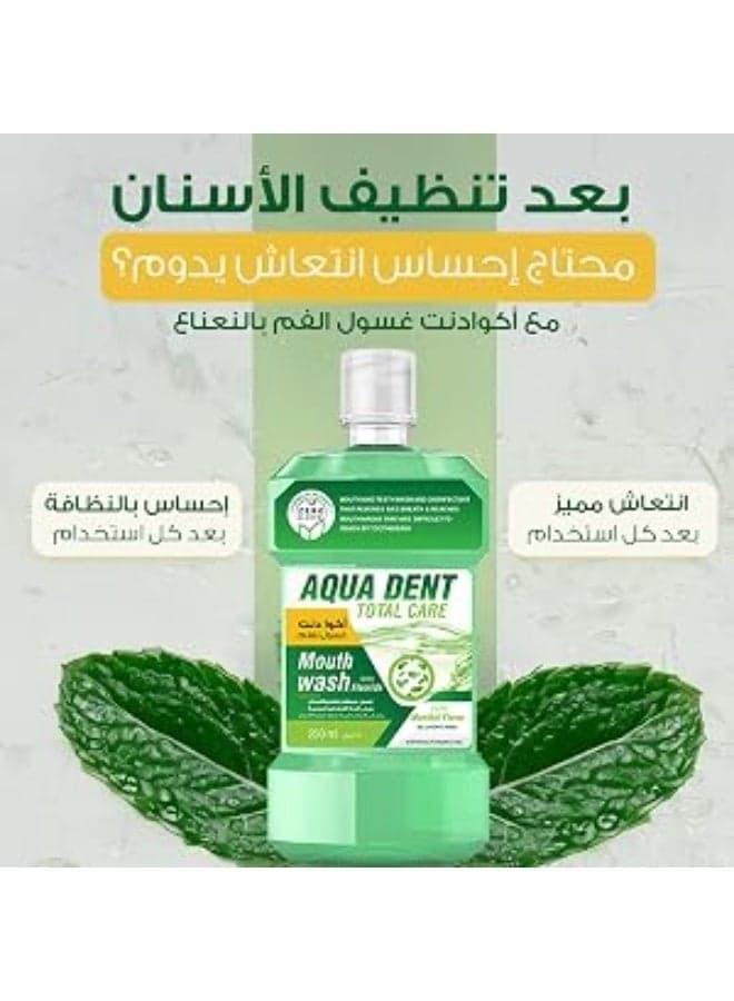 Aqua dent Menthol-flavored Mouthwash, 200 ml