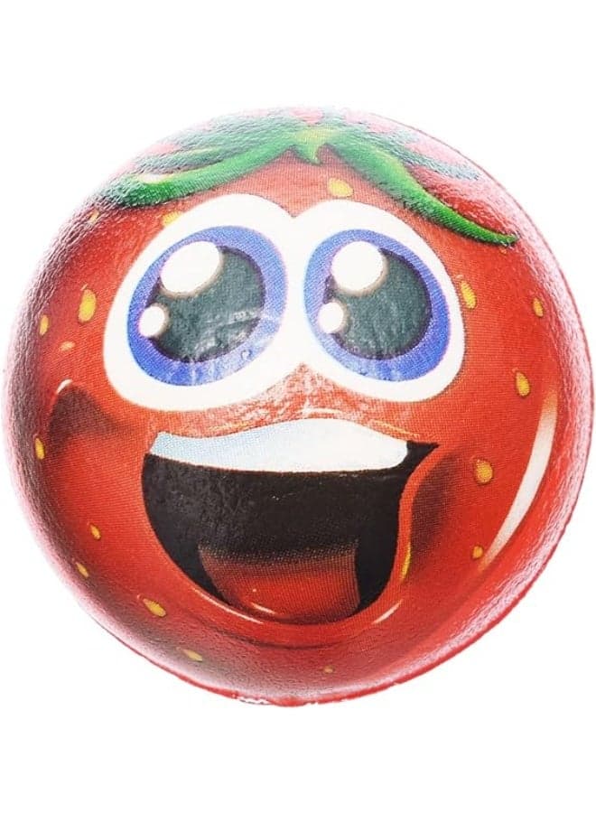 Bapper Strawberry Face Design Mini Ball for Kids, Set of 1 - Multicolor Toy Balls (2)