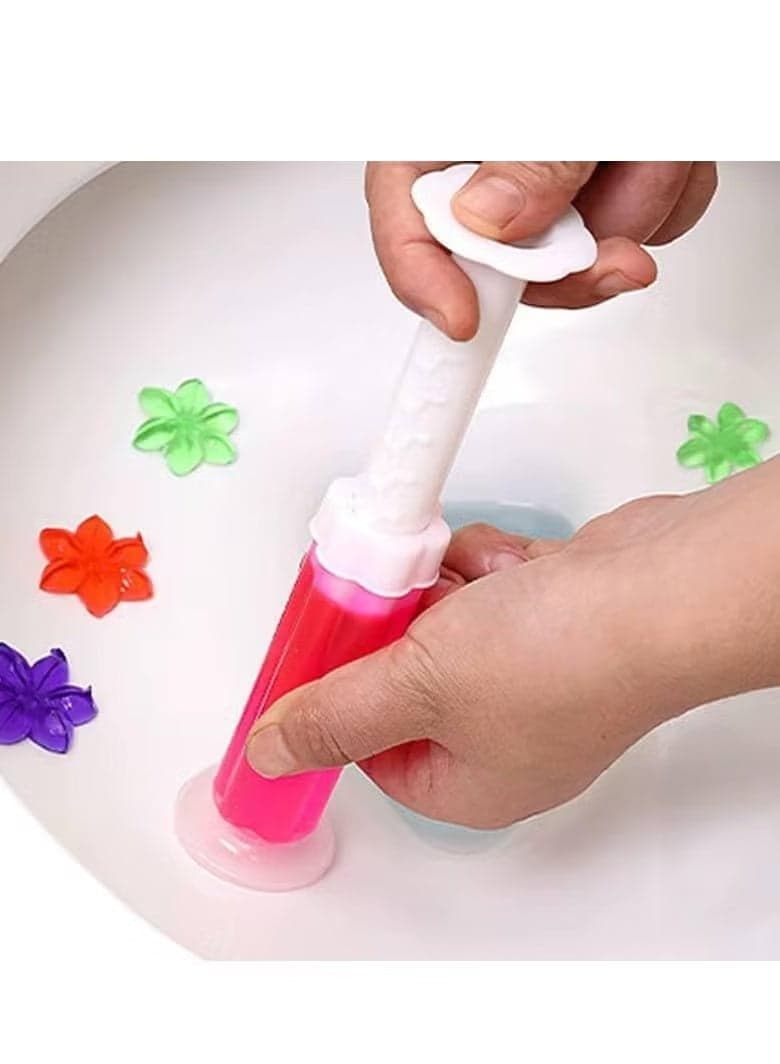 in-1 disinfectant and sanitizing gel syringe for toilets and sinks, with multiple scents. Bathroom Cleaners (6)