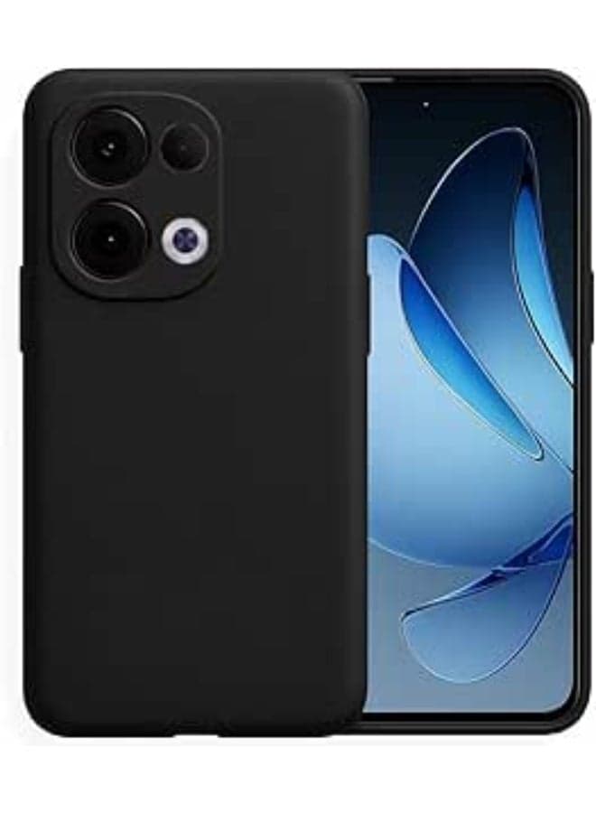 Shockproof liquid silicone back cover with a fur lining and full camera coverage, compatible with Oppo Reno 13 5G- by X-Tech
