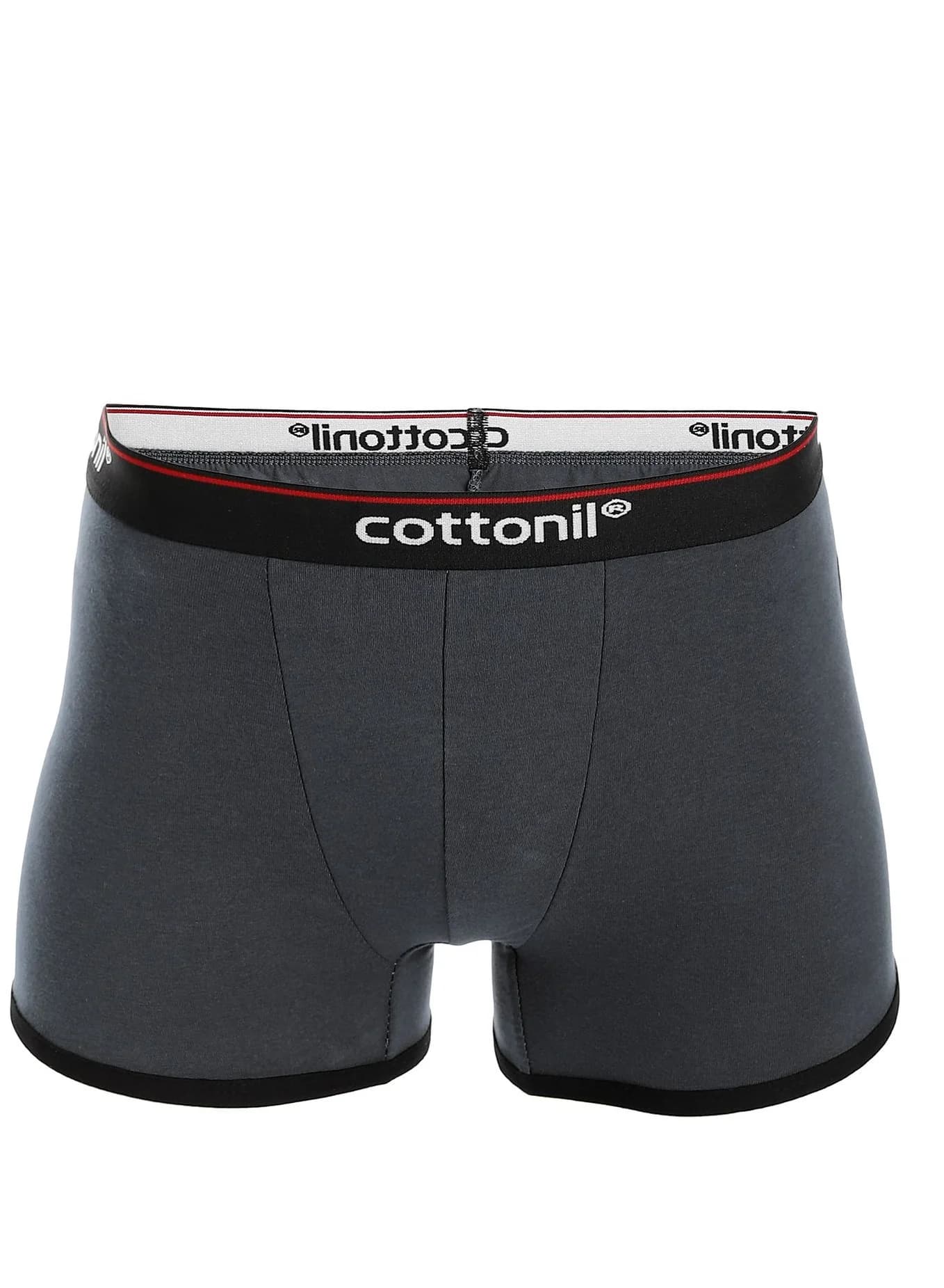 Cottonil بوكسر قطونيل استريتش ساده-رصاصى غامق Men's Boxers
