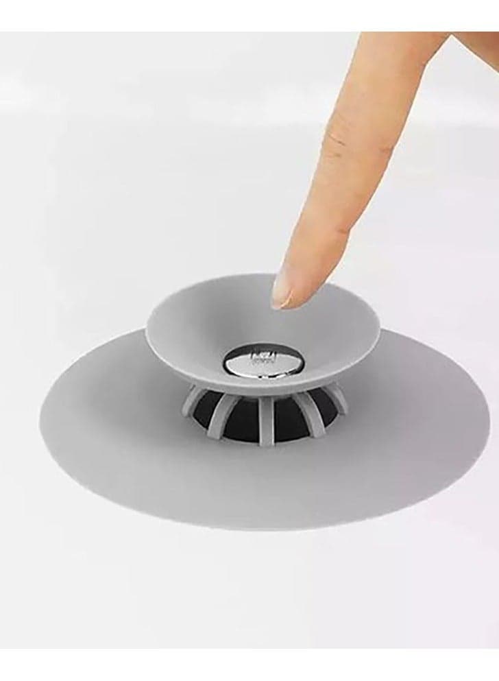 Drain Stopper Sink Hair Strainer Silicone Sink Drain Drain Cover (٣)