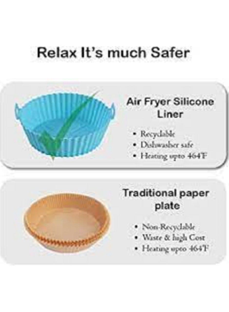 Square silicone liners for frying pan Multi colour Grilling Pans (١٠)