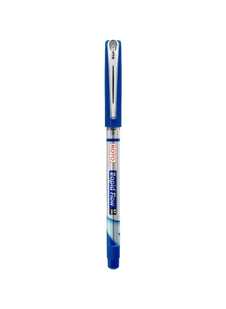 قلم الجاف RAPID ROTO سن ابرة ٠.٧ ملي لون الحبر أزرق العلبة : ١٢ قلم Ballpoint Pens