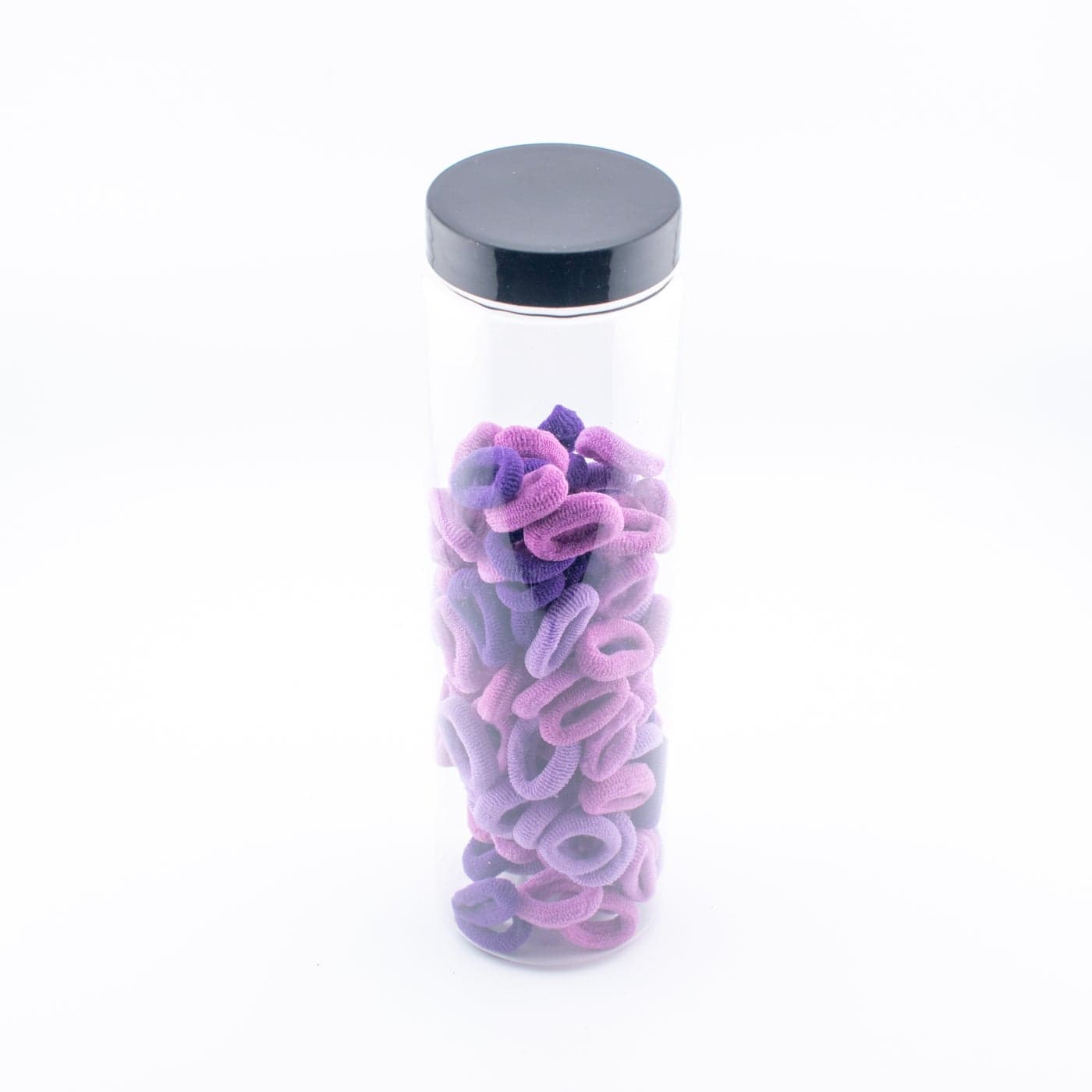Box of Multi Pcs Purple Elastic Hair Ties, Qty may vary