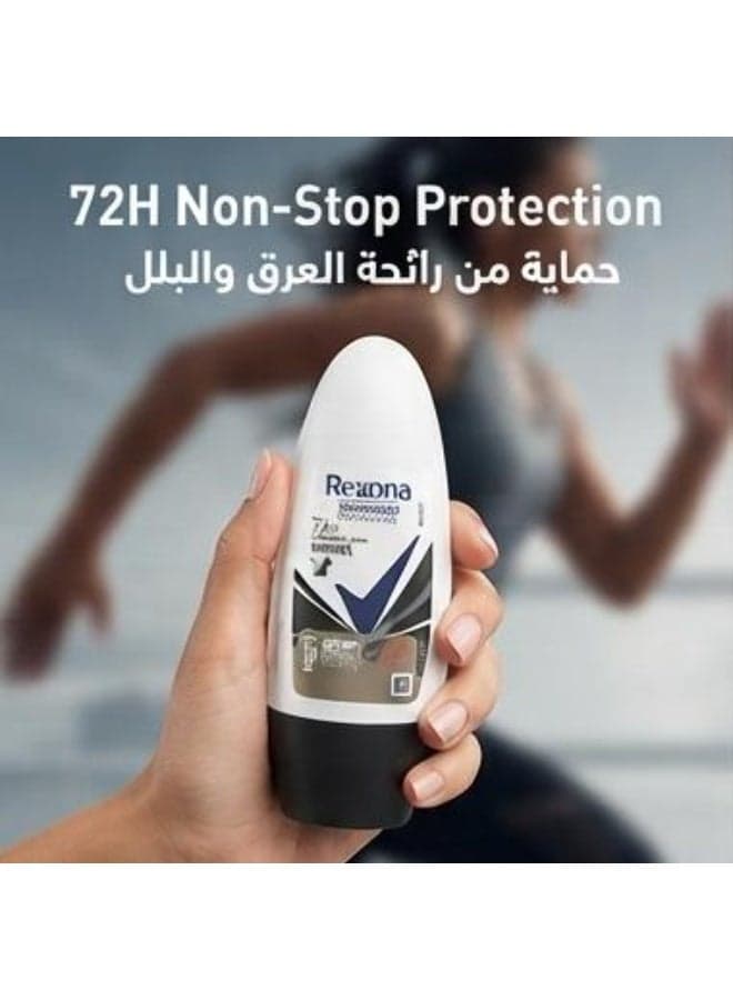 Rexona Roll On Women Advanced Clear Dry Black & White 50ML (Packaging may vary) Deodorants & Antiperspirants (7)