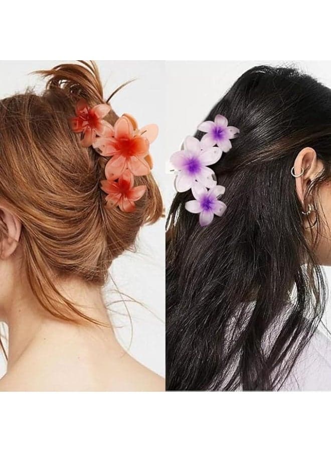 Unique Flower Hair Clips for Hair Accessories, Non-Slip and Perfect Hold, Add Stylish and Stylish Touch to Your Daily Look (Multicolor) (٦)