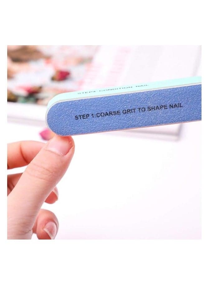 Nail Files Buffer Emery Board Nail Care Double Sided Grit Nail Buffering Files Girl Woman Professional Manicure Nail Care Pedicure Sanding Polishing Tool For Pedicure (3 pieces) Makeup Tools & Accessories (5)