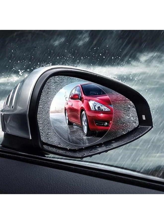 Car Side Mirror Protector – Anti-Fog and Waterproof Nano Coating (Pack of 2) (٣)