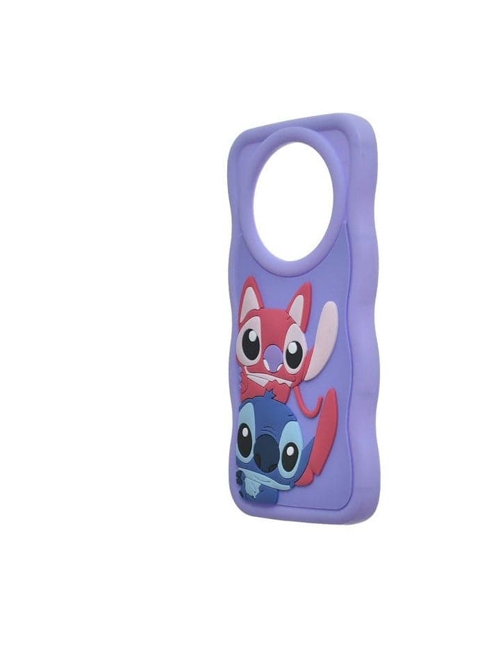 3D Silicone Back Cover for Realme 11 Pro Plus - Purple (3)