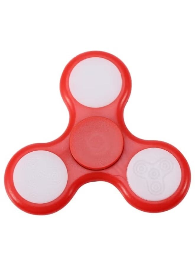 MAYUJIAA 1Pc LED Light Fingertip Spinner Steel Balls Bearing Stress Relief EDC Hands Foucs Toy (Red) HW313-21156 Fidget Spinners (٣)