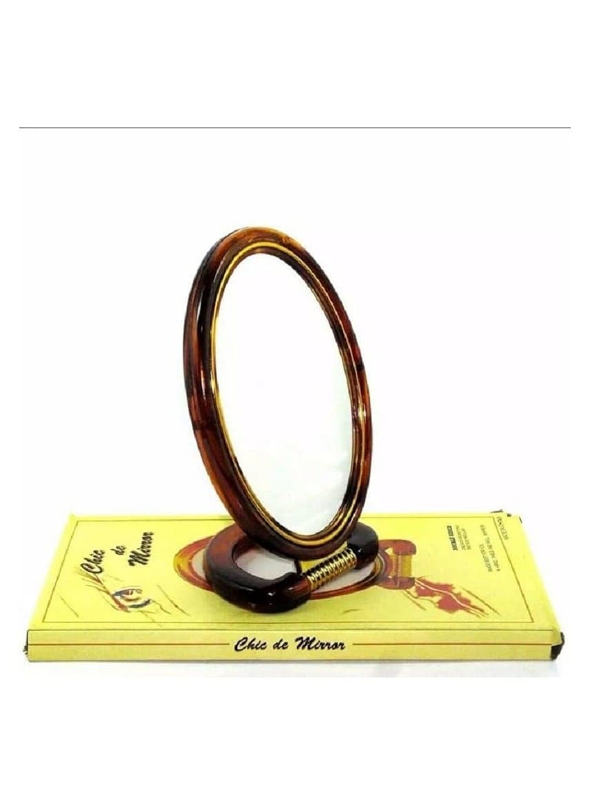 Makeup mirror mounted on the table top - on both sides for the bathroom - hairdressing table - barber shop - salons - double-sided - natural view - 5 times magnified view (3)
