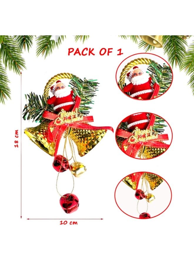 Christmas bells/decorative bells/Christmas tree decorations/decorative bells/hanging bells on the Christmas tree/Santa bell/Santa bell on the tree Home Decor Ornaments (٢)