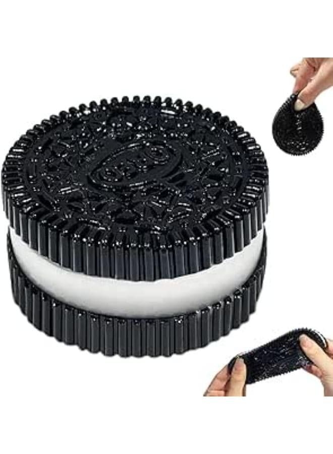 Squishy Anti-Stress Toy Biscuit, Squeeze Toy for Stress Relief, Cute Squishy Stress Balls, Fidget Toy Friends and Family (Black) Squishy Anti-Stress Toy BiscuitSqueeze Toy for Stress
