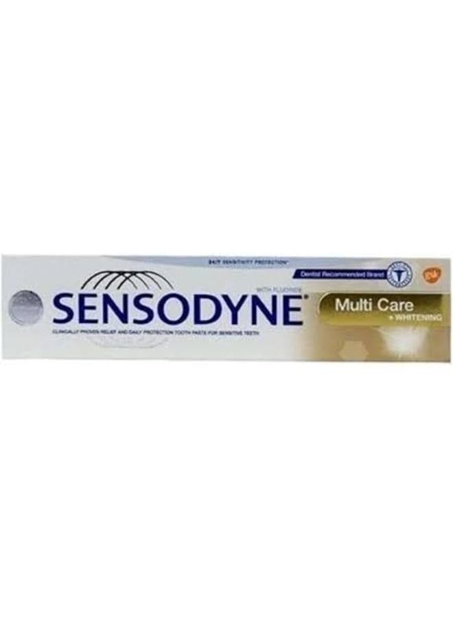Sensodyne Multi Care and Whitening Toothpaste for Sensitive Teeth - 20 ml