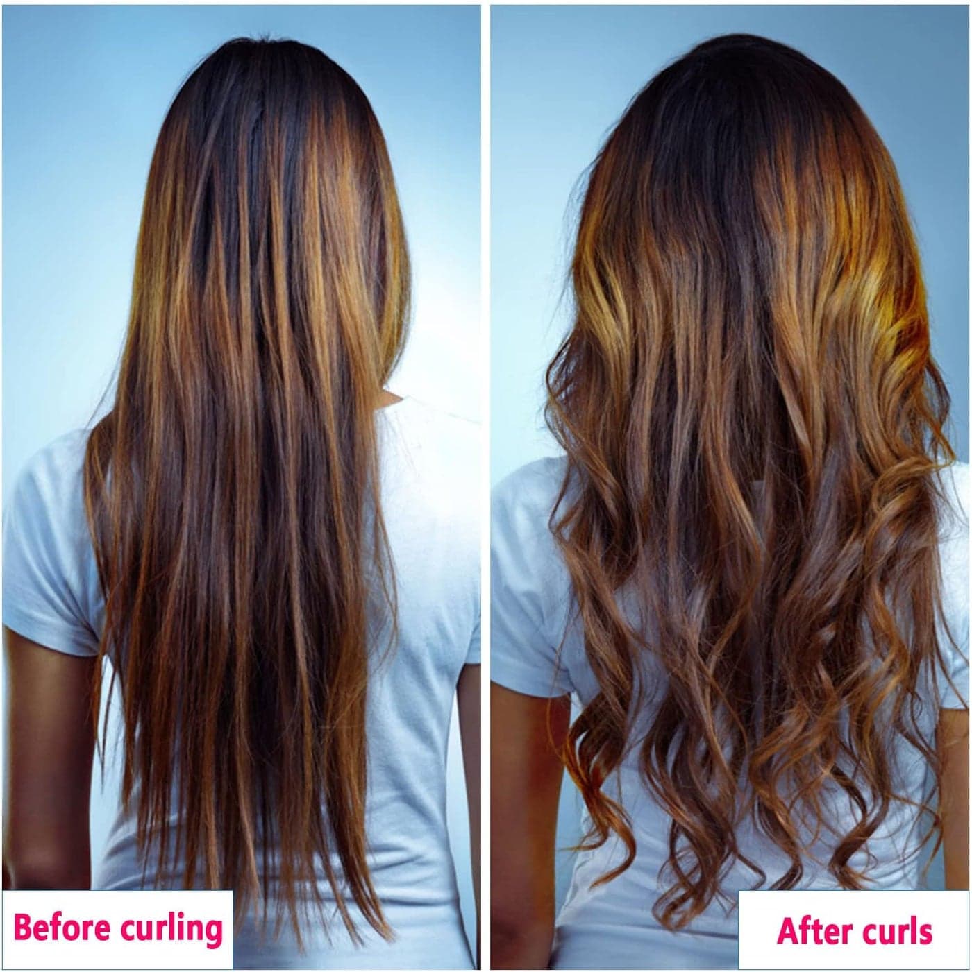 Curlers Curls Without Heat, Non-Slip Heatless Curler with Hairpin, Wave Forme... Hair Rollers (٥)