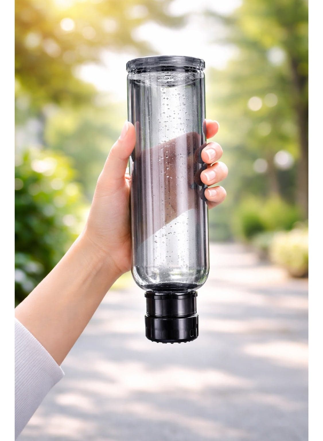 Clear Plastic Sports Water Bottle with Time Markers, Reusable and Leakproof for Gym, Fitness, Football, School, Kids, Outdoor Activities, Water, Juice and Milk (2)