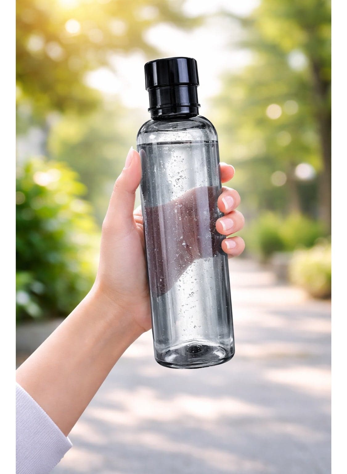 Clear Plastic Sports Water Bottle with Time Markers, Reusable and Leakproof for Gym, Fitness, Football, School, Kids, Outdoor Activities, Water, Juice and Milk