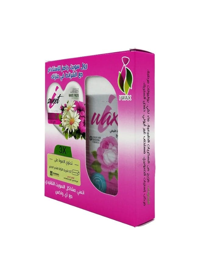 i Wax Natural Roll Wax Hair Remover & 15 Paper Strips With Flower Extract - 150 gm (2)