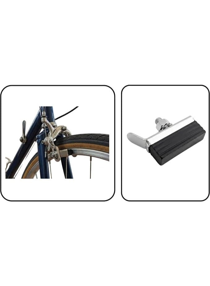 Bicycle Brake Pads – Front or Rear | Compatible with Most Types of Bicycles Bike Tools & Maintenance (٣)