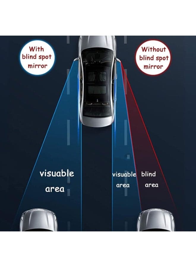 Two car side mirrors with blind spot monitoring, car side mirrors, car rearview mirror accessories, 360-degree rotating suction for cars, SUVs, vans and trucks. Rear View Mirrors (3)