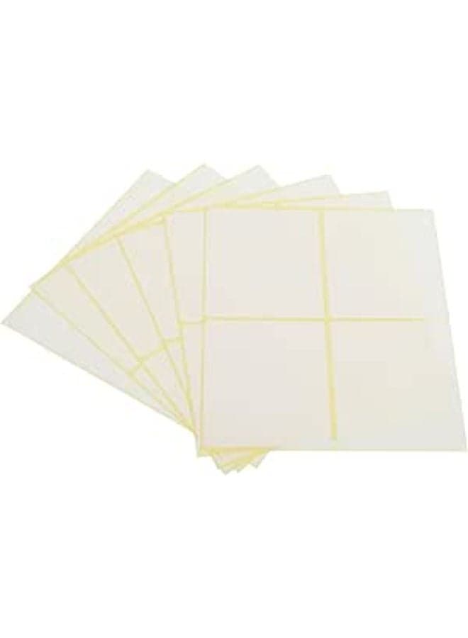 Large-Format Professional Adhesive Label Sticker, 67x80 mm With Premium Material Suitable For Home, School And Office