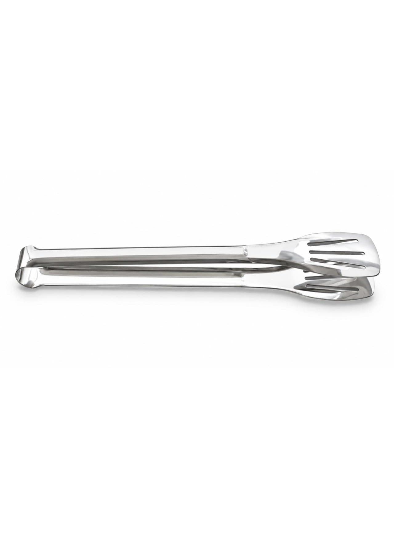 Stainless Steel Kitchen Tongs with Slotted Head – For Grilling, Frying, and Serving (12)