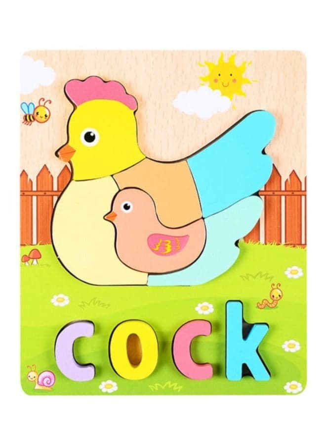 "Wooden Jigsaw Puzzles for Toddlers - Montessori Educational Preschool Learning Toys - cock." Brain Teasers