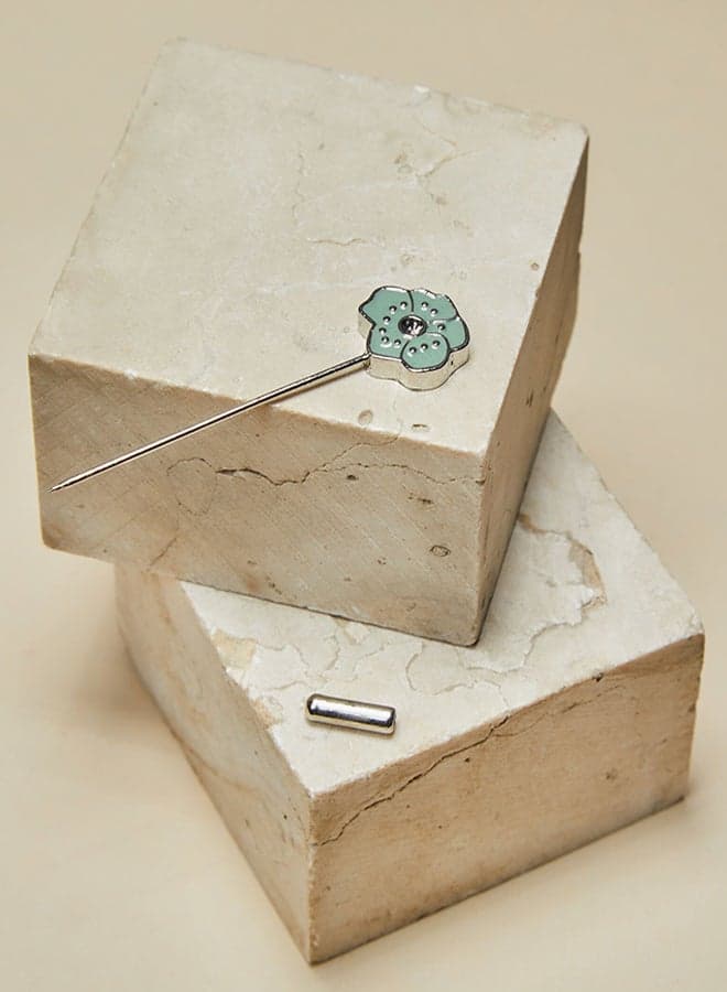 Tie Shop - Pin With Cover - Mint Green For Women Women's Fashion Scarves