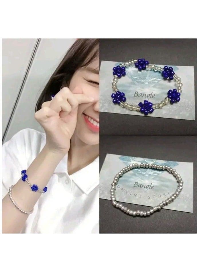 Fashion Korean Rubber Stick Double Bracelet Women's Bracelets & Bangles