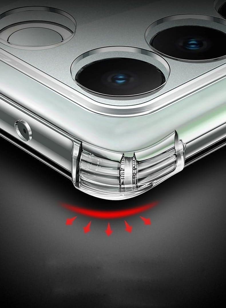 Back Cover Clear Case Transparent For Vivo V29e 5G Soft Flexible Tpu Shockproof Camera Bump and Military Grade Drop Protection (٦)