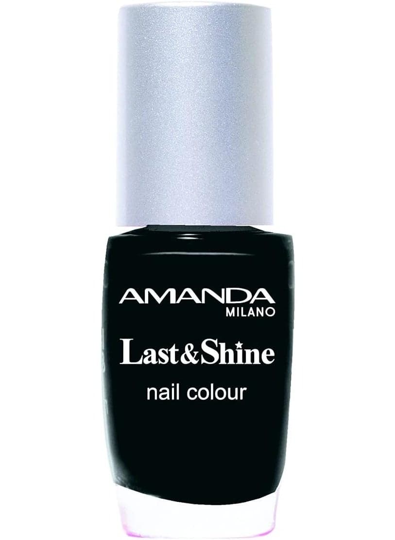 Amanda Milano Last and Shine Nail Polish - 500 Black, 12 ml