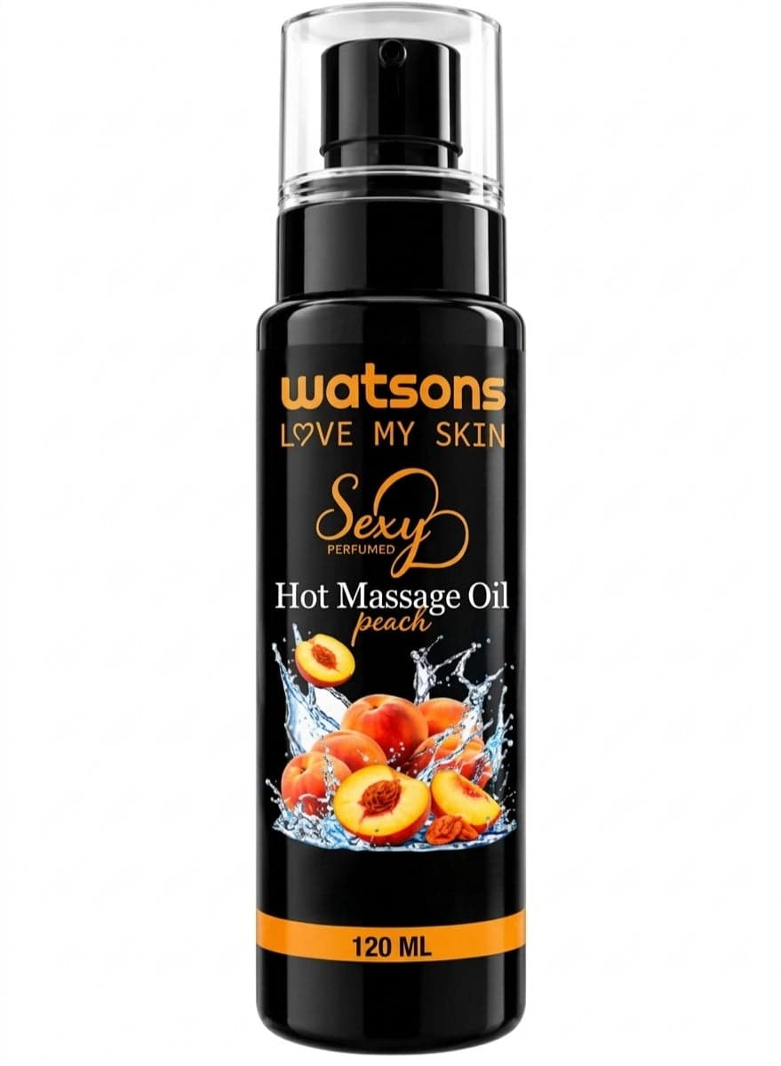 Natural Peach -Scented Body Massage Oil - 120 ml