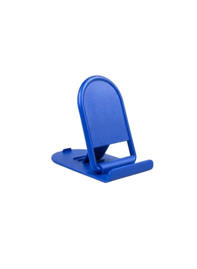 Mini Phone Stand Holder – Universal Adjustable Mobile Stand Compatible with All Smartphones – Compact, Foldable Desk Holder – Blue Mounts & Holders