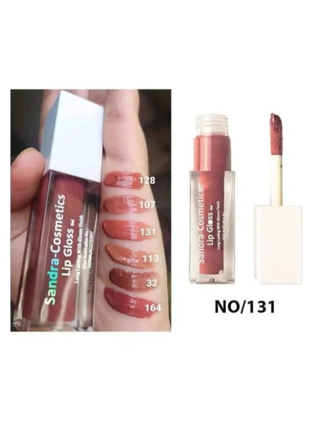 Sandra Lip Gloss Gel Long lasting No.107 (4)