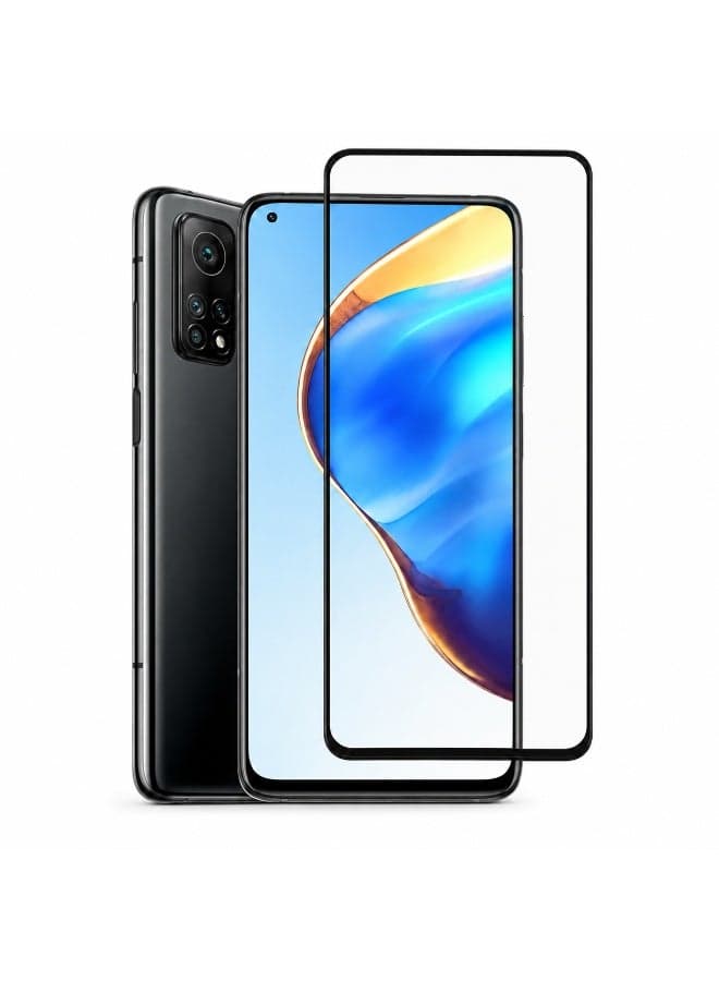 Deer Al-Ghazala Anti-Burst ESD Tempered Glass Screen Protector for Xiaomi Mi 10T Lite - Full Coverage Black Frame