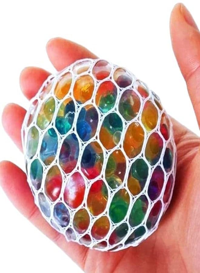 Squishy Mesh Ball – Stress Relief Squeeze Toy for Kids & Adults (2-Pack, 6cm) (٢)