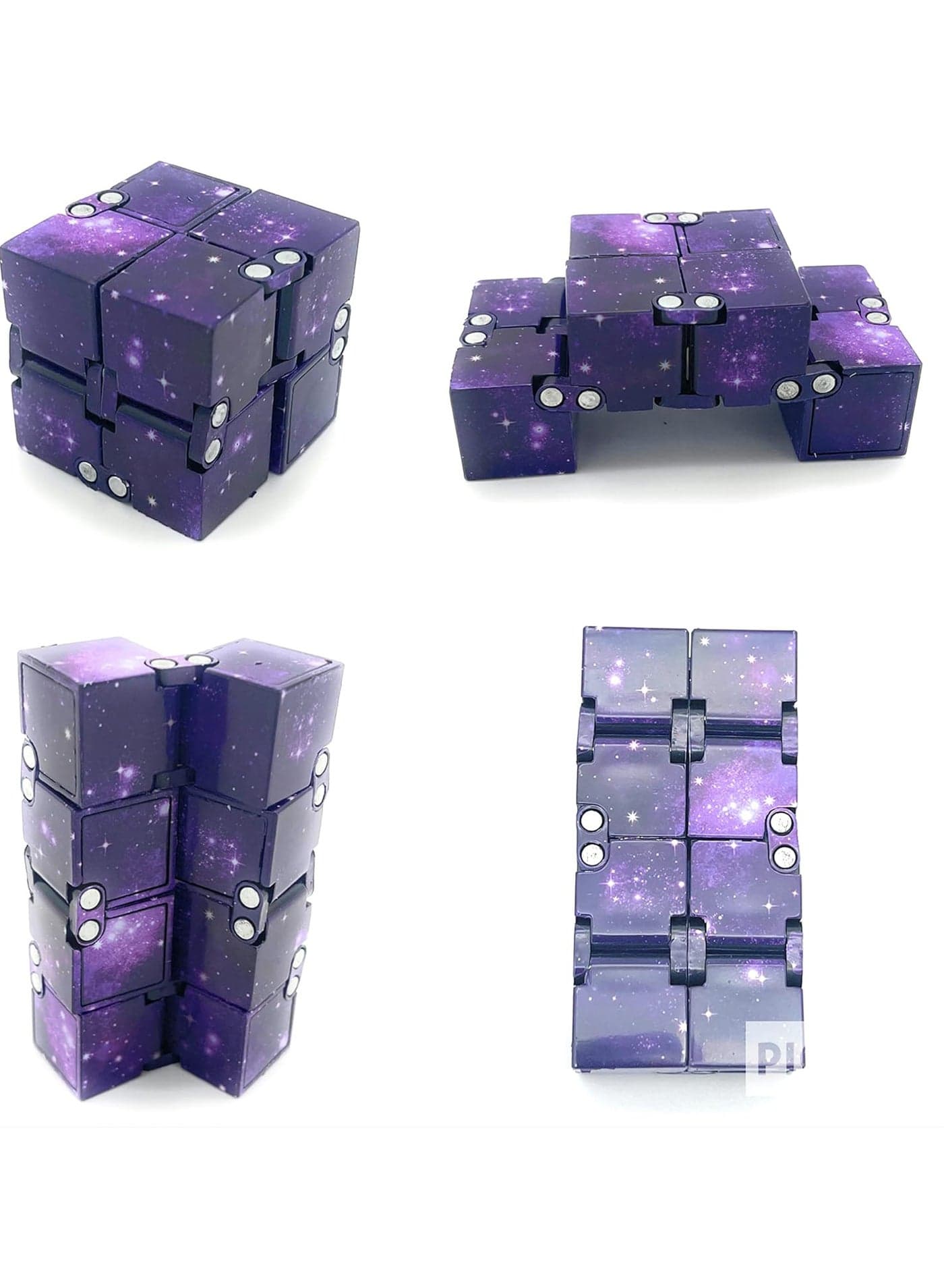 Infinity Cube Fidget Toy for Kids and Adults (Original and High Quality), Stress and Anxiety Reliever, Cute Mini Handheld Toy to Kill Time, Infinity Cube Toy, Stars Galaxy Brain Teasers