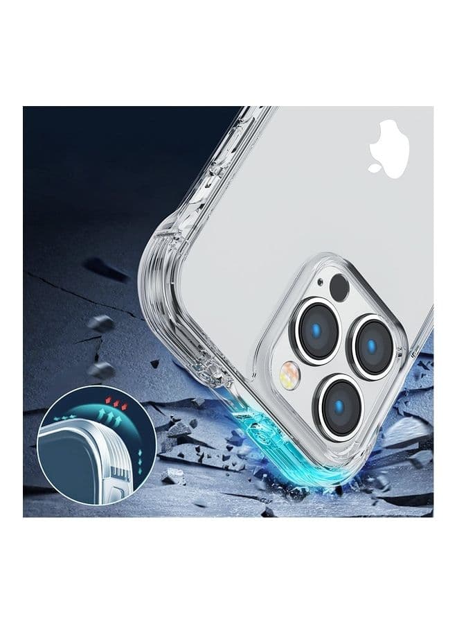 Joyroom Defender Series Case Cover for iPhone 14 Plus Armored Hook Cover Stand Clear (JR-14H3) Clear (4)