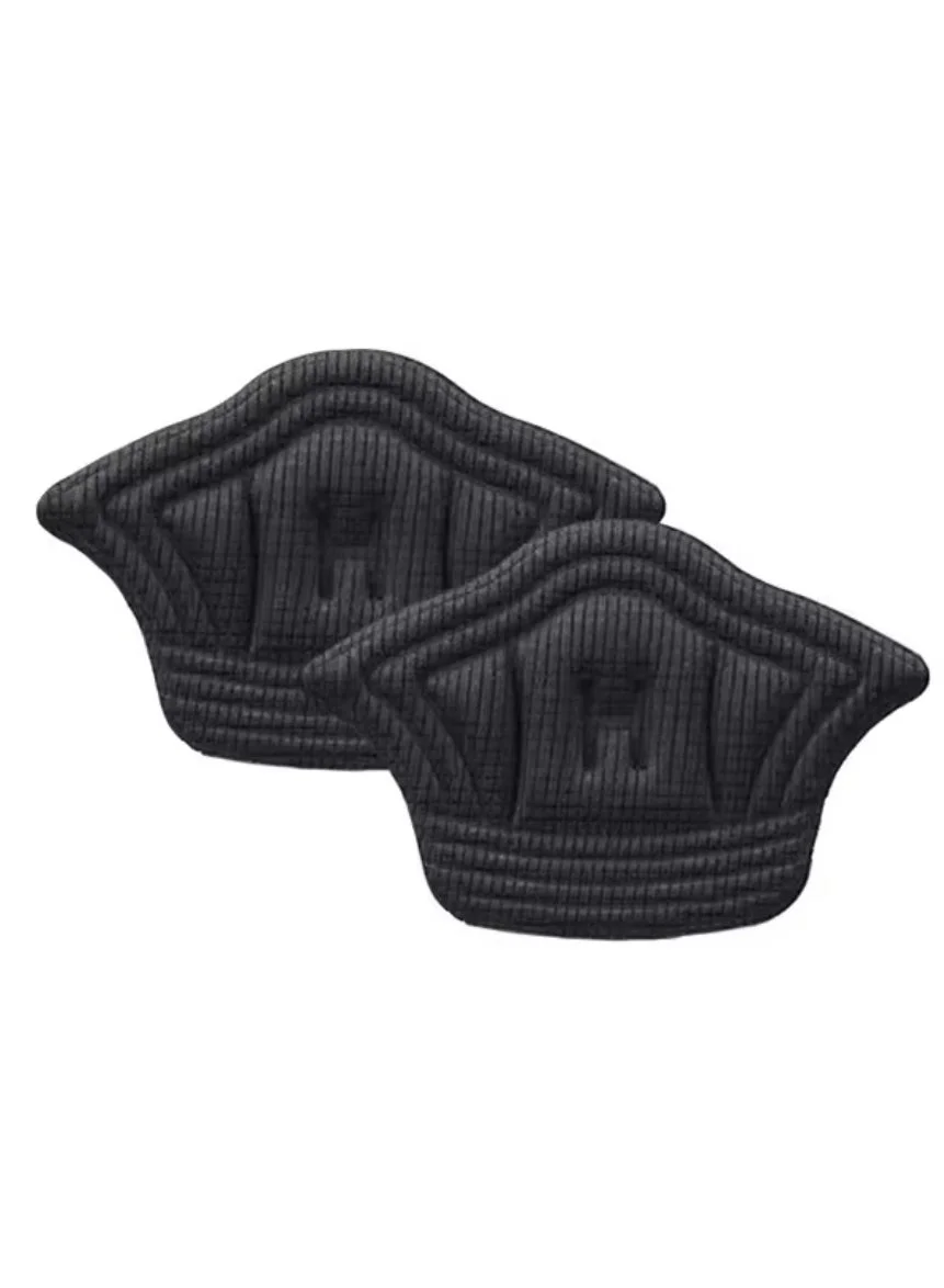 Self-Adhesive Black Heel Patch Insoles Cushion Pad for Shoe Fitting and Anti-Wear - 1 Pair