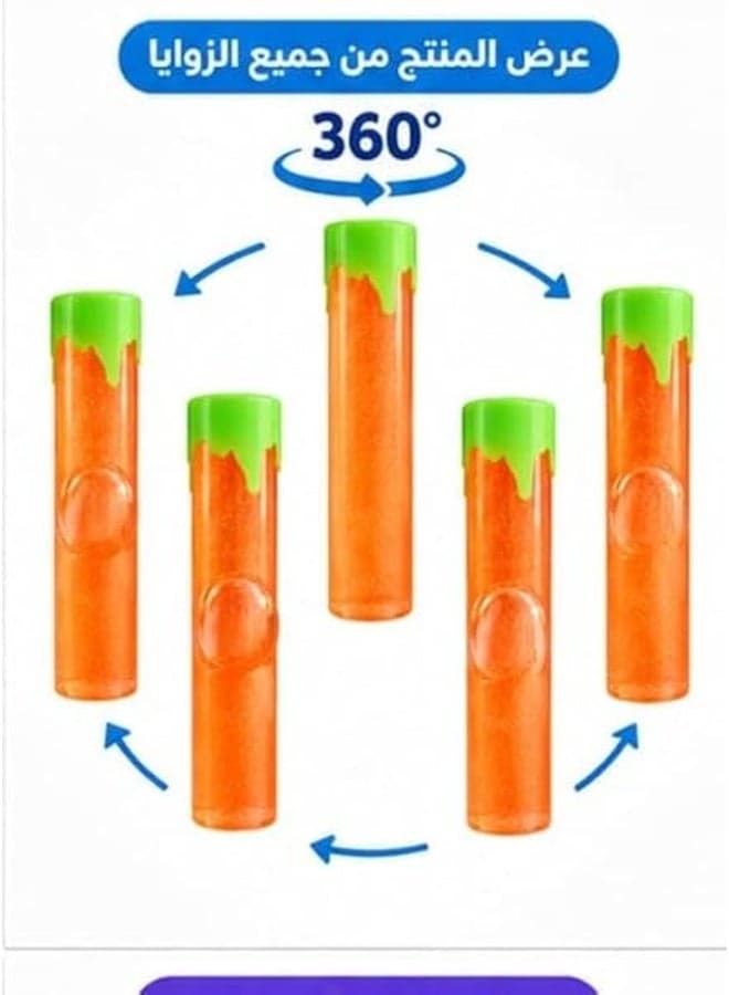 First Choice Magic Moving Sensory Slime Tube for Stress and Anxiety Relief – Transparent Glitter Squeeze Tube for Developing Motor Skills and Focus (1 Piece – Assorted Colors) Slime & Putty Toys (٤)