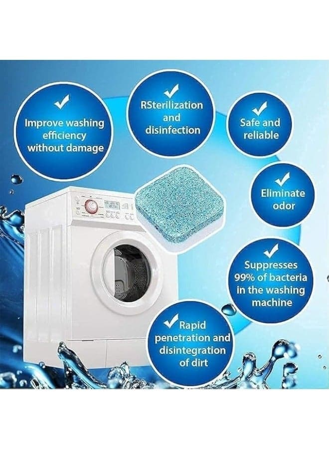 24 pcs Automatic Washing Machine Cleaner Tablets RustDeposit Remover All Purpose Cleaners (٤)