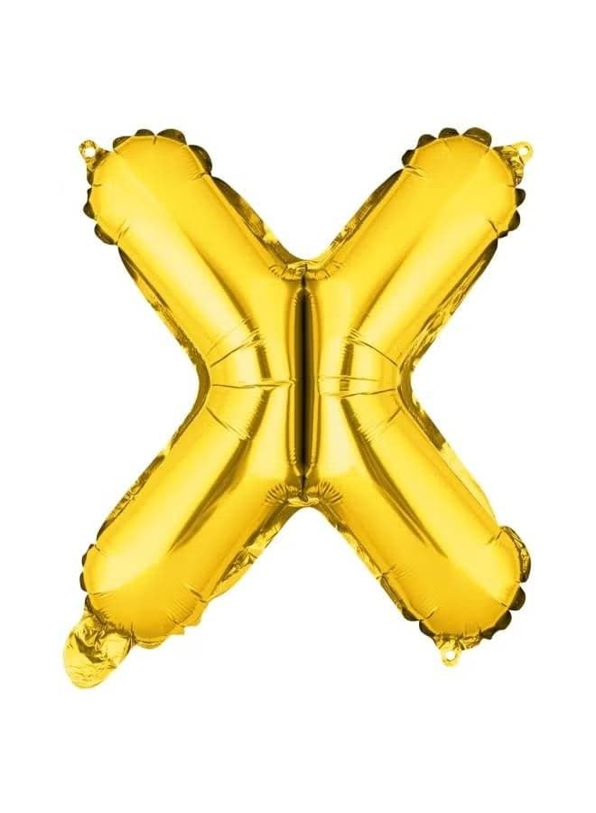 Giant Gold Letter X Balloon Foil Helium Big Single Mylar Balloon Birthday Party Decoration Supply Baby Shower Event