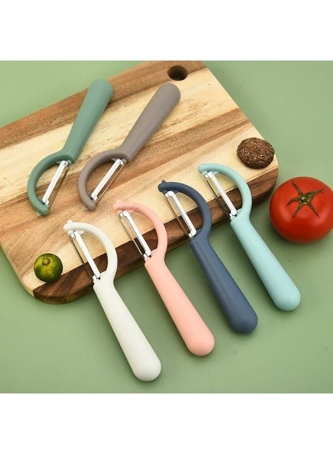Professional stainless steel vegetable and fruit peeler – Vertical multi-purpose peeler with a sharp blade for easily peeling potatoes, cucumbers, carrots, and fruits (٢)