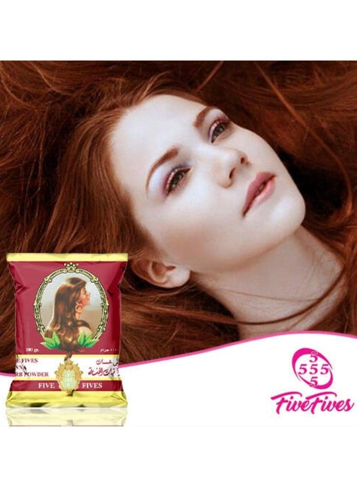 Five Fives Natural Henna Herb Powder Brown - 200 Gm (3)