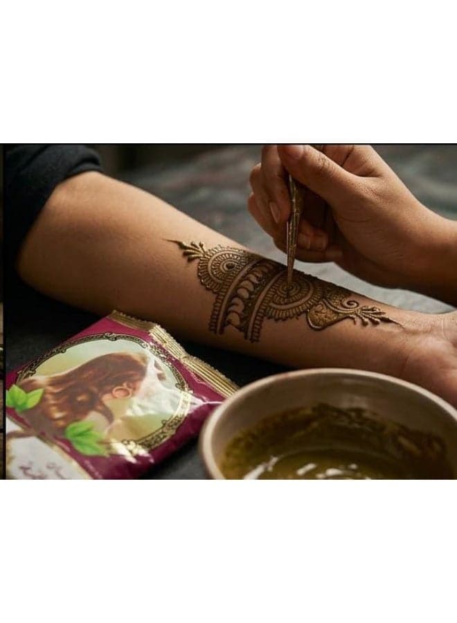 Five Fives Natural Henna Herb Powder Brown - 200 Gm (5)