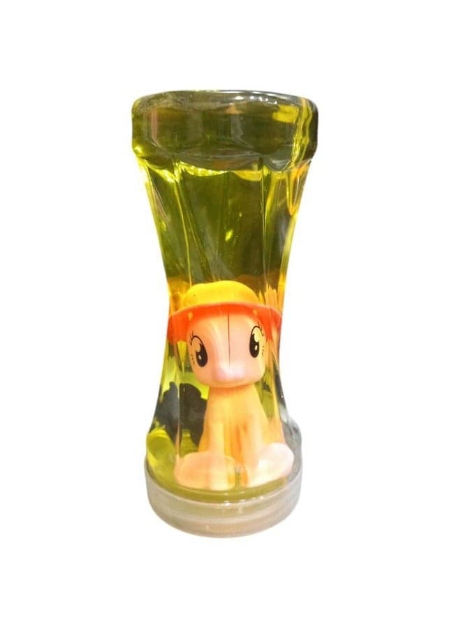 Crystal Slime Bottle With a Unicorn Character (Yellow) Slime & Putty Toys