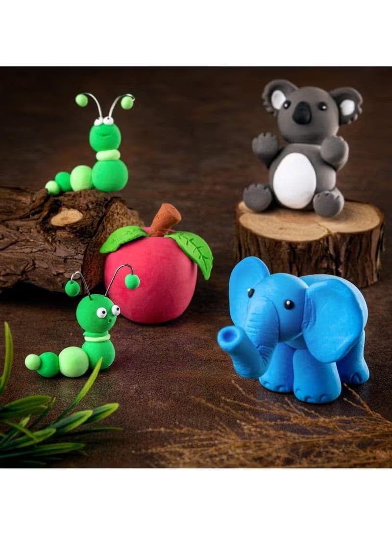 12 Colors DIY Plasticine, Air Dry Clay, Super Light DIY Soft Creative Handgum, Educational Clay Toys for Kids Clay & Dough (3)