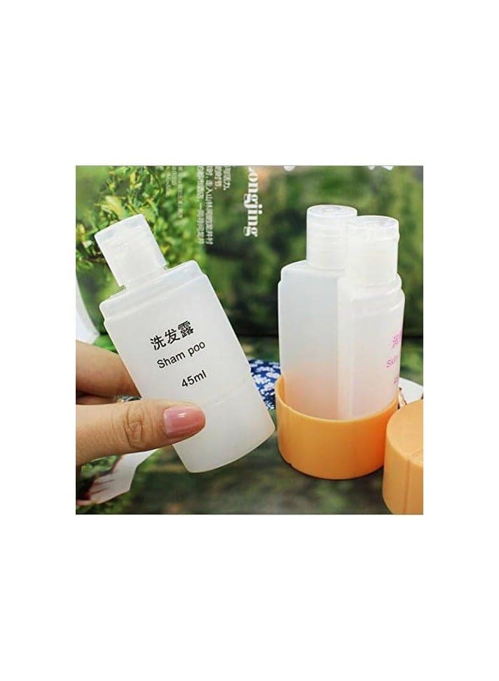 3-in-1 Travel Bottle: Three refillable travel bottles in one case. Smart design prevents leaks while on the go. The lotion pump can be used to store all kinds of viscous liquids, such as shampoo, shower gel, conditioner, and moisturizing lotion. Multi-colored Countertop Soap Dispensers (٣)
