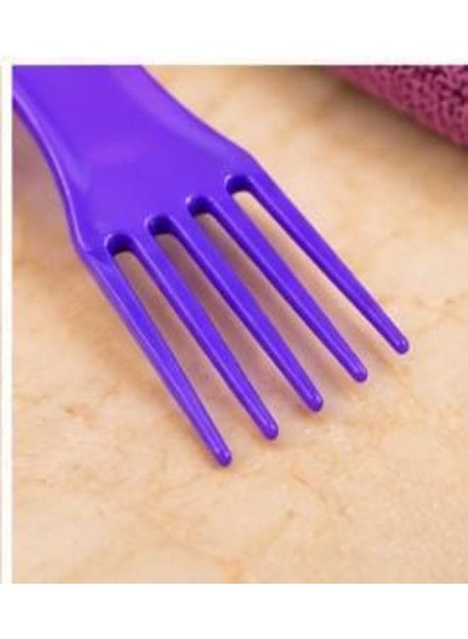 8-Piece Multi-Shaped Hair Comb Set – For Daily Use, Styling, and Sectioning – Purple (4)